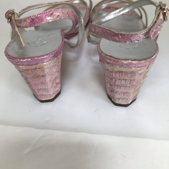 Chanel Link Metallic Python Sandals szEU 40 New - Picture 6 of 6